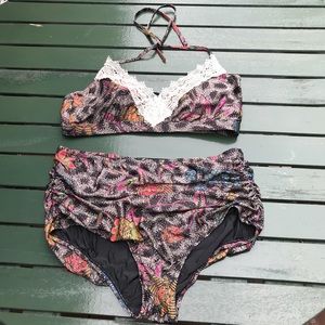 Anthropologie high waisted Zinnia bikini